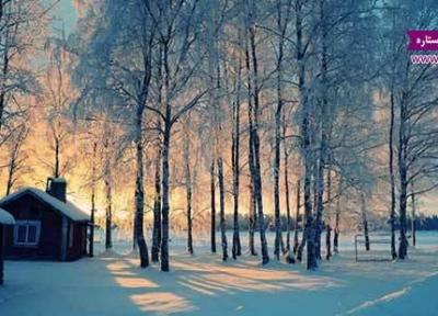 عکس منظره برفی بسیار زیبا و دیدنی
