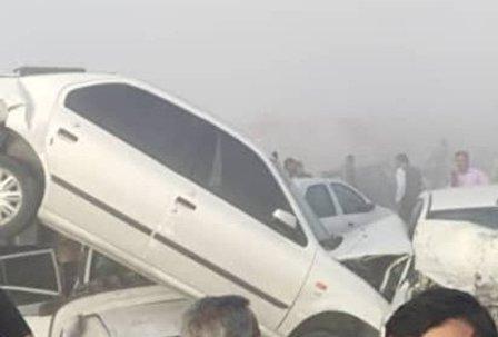 چرا خودروسازان ارابه مرگ تولید می کنند؟؛ کیسه هوای هیچ کدام از خودروهای تصادف زنجیره ای خوزستان باز نشده بود
