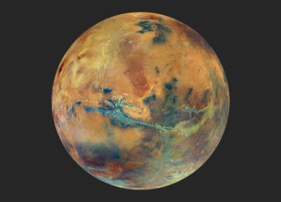 مریخ را تا به حال این رنگی ندیده اید!، عکس